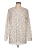 Talbots Polka Dots Ivory Long Sleeve Blouse Size 12 - photo 1