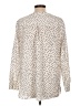 Talbots Polka Dots Ivory Long Sleeve Blouse Size 12 - photo 2