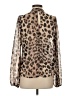 Allison Joy 100% Polyester Brown Long Sleeve Blouse Size S - photo 2
