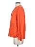 Boden 100% Linen Orange Long Sleeve Blouse Size 4 - photo 5