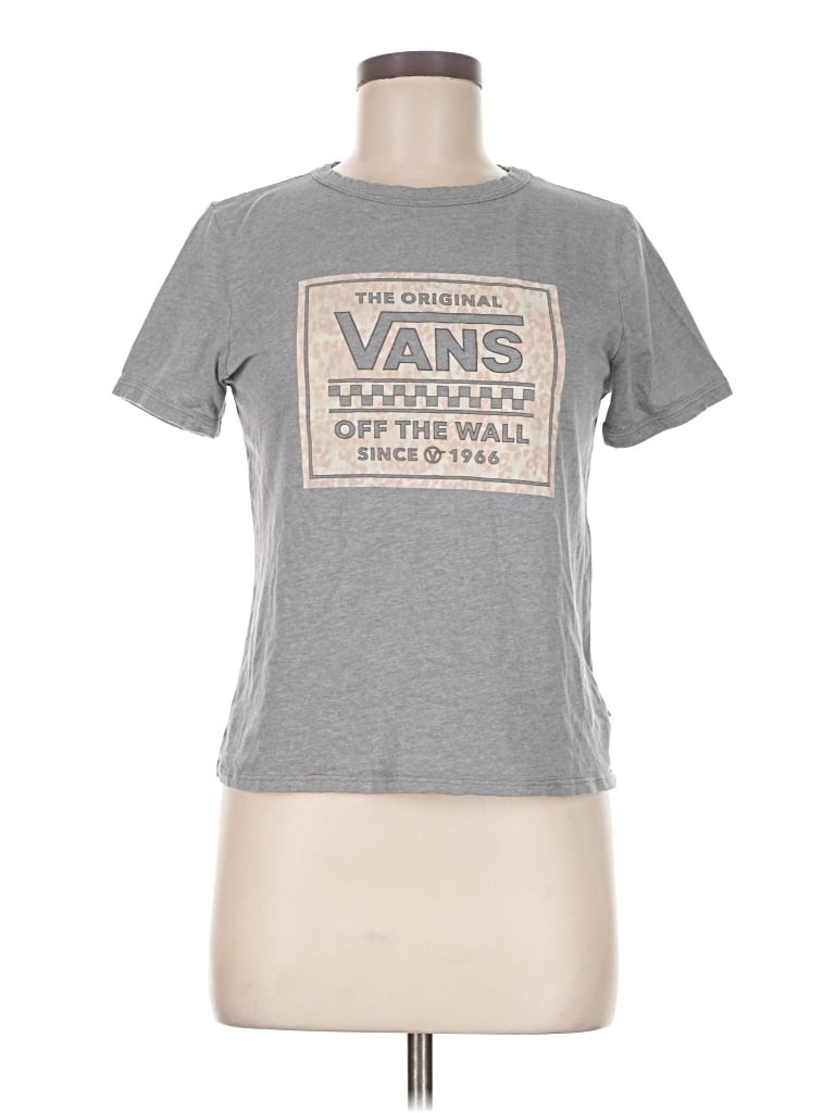 Pre-owned Vans Short Sleeve T-shirt In Gray
