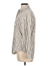 Lands' End Stripes Ivory Long Sleeve Button-Down Shirt Size 10 - photo 5