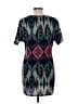 Myan 100% Polyester Graphic Teal Casual Dress Size L - photo 2