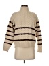 Moon River Stripes Tan Turtleneck Sweater Size XS - photo 1
