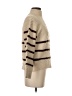 Moon River Stripes Tan Turtleneck Sweater Size XS - photo 4