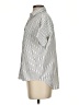 Madewell Stripes Silver Short Sleeve Blouse Size XXS - photo 5
