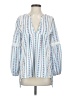 Unbranded Blue 3/4 Sleeve Blouse Size S - photo 1