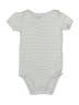 Carter's 100% Cotton Stripes Gray Short Sleeve Onesie 12-18 MO / 18 MO - photo 1