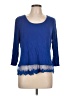 Mirror Image Blue 3/4 Sleeve Top Size L - photo 1