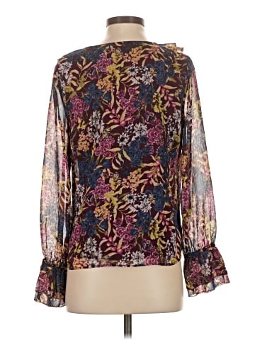 Kaari Blue Long Sleeve Blouse (view 2)
