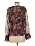 Kaari Blue Purple Long Sleeve Blouse Size S - photo 2