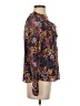 Kaari Blue Purple Long Sleeve Blouse Size S - photo 4