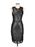 Parker Metallic Black Cocktail Dress Size M - photo 1