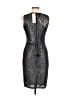 Parker Metallic Black Cocktail Dress Size M - photo 2