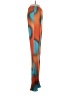 Arthur 100% Polyester Print Orange Casual Pants Size 4 - photo 4