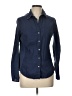 Sandra Ingrish 100% Cotton Blue Long Sleeve Button-Down Shirt Size L - photo 1