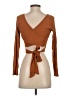Illa Illa Brown Long Sleeve Top Size S - photo 2