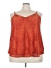 Torrid 100% Nylon Orange Sleeveless Blouse Size 2X Plus (2) - photo 1