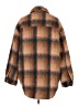 American Eagle Outfitters Plaid Brown Coat Size M - photo 2