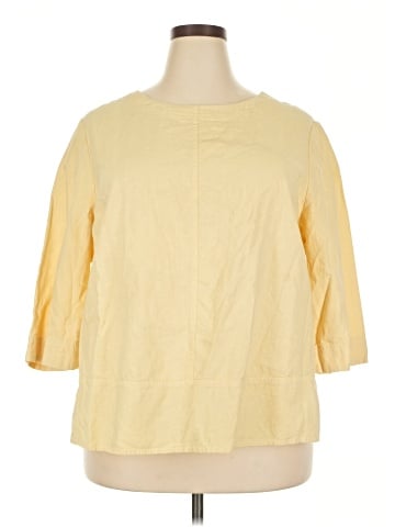 Hot Cotton 3/4 Sleeve Top (view 1)