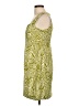 Perceptions Graphic Green Casual Dress Size 12 (petite) - photo 5