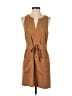 Joie 100% Polyester Solid Tan Brown Casual Dress Size S - photo 1