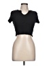 Hue Black Short Sleeve Turtleneck Size L - photo 1