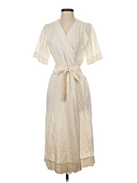chinese dress ladies Everlane Linen Oversized Puff-Sleeve Dress in Black, Size Xs main image 0