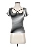Shein Black Short Sleeve Top Size 4 - photo 1
