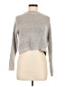 Olivaceous Metallic Gray Turtleneck Sweater Size M - photo 1