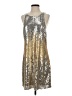 BCBGMAXAZRIA Metallic Silver Cocktail Dress Size XS - photo 1