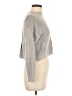 Olivaceous Metallic Gray Turtleneck Sweater Size M - photo 4