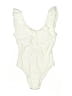 Sugar Coast Solid Ivory One Piece Swimsuit Size S - photo 1