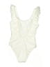Sugar Coast Solid Ivory One Piece Swimsuit Size S - photo 2