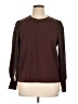 Saint + Sofia Burgundy Long Sleeve Blouse Size 14 - photo 1