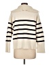 Zara Stripes Ivory Pullover Sweater Size L - photo 2