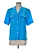Chaus 100% Polyester Blue Short Sleeve Blouse Size 8 - photo 1