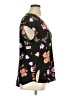 Express Floral Black Short Sleeve Blouse Size XL - photo 4