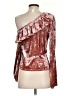 StyleStalker Burgundy 3/4 Sleeve Blouse Size XS - photo 2