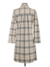 Camellia 100% Polyester Plaid Ivory Coat Size XS - photo 2