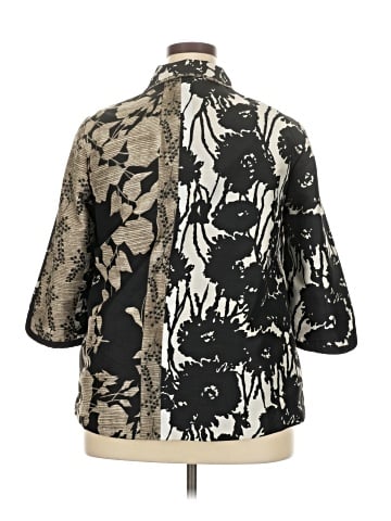 Easywear by Chico's 3/4 Sleeve Button-Down Shirt (view 2)