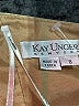 Kay Unger Metallic Tan Green Cocktail Dress Size 8 - photo 3