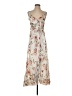 Unbranded 100% Polyester Floral Ivory Casual Dress Size S - photo 1