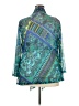 Added Dimension for Catherines 100% Polyester Teal 3/4 Sleeve Blouse Size 2X - photo 2