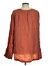 ADAY 100% Cupro Orange Long Sleeve Blouse Size M - photo 2