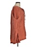 ADAY 100% Cupro Orange Long Sleeve Blouse Size M - photo 4