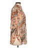 Depri 100% Polyester Paisley Tan 3/4 Sleeve Blouse Size L - photo 4