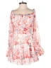 Lyaner 100% Polyester Floral Pink Red Cocktail Dress Size XS - photo 1