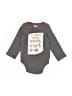 Mud Pie Graphic Gray Long Sleeve Onesie Size 0-6 mo - photo 1