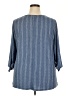W5 Blue 3/4 Sleeve Blouse Size 3X - photo 2